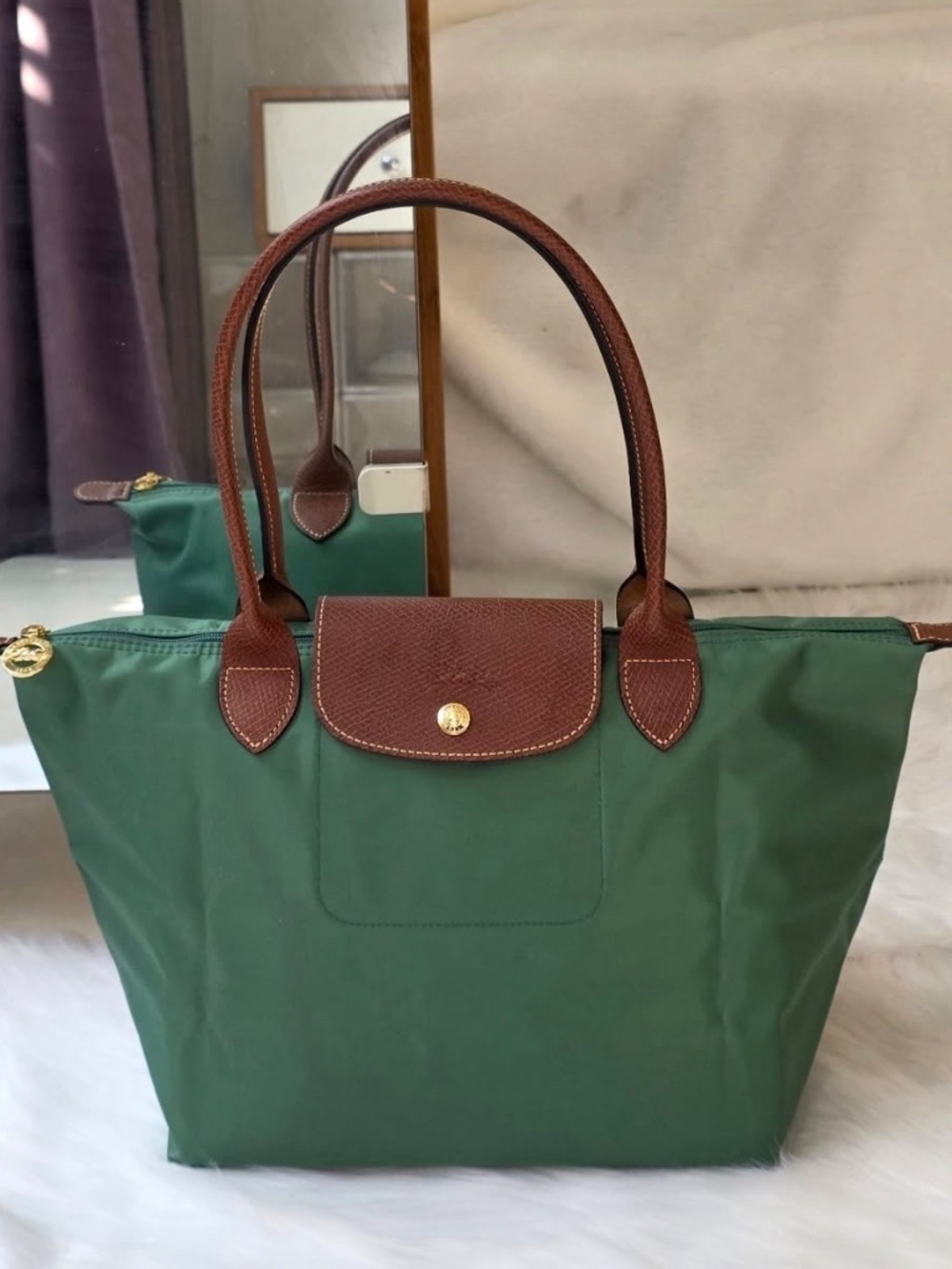 🍂New Forest Green Longchamp - Picture 3 of 11